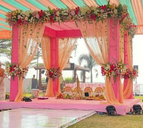 New Star Mandap visiting card